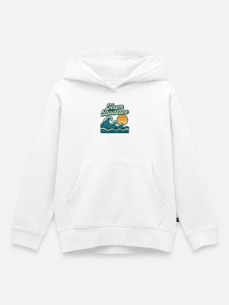 Team Badesee Surf & Sunset - Kinder Premium Organic Hoodie - Weiß