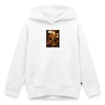 Hm, ich glaube, mein ADHS hat wieder zugeschlagen - Kinder Premium Organic Hoodie - Weiß - Vorne - AI Model Kid Female (0cm)