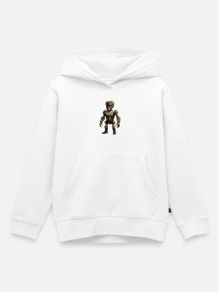Botanische Golem-Flora-Rüstung - Kinder Premium Organic Hoodie - Weiß