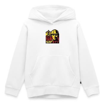 Elektriker Strommast Logo - Kinder Premium Organic Hoodie - Weiß - Vorne - AI Model Kid Female (0cm)