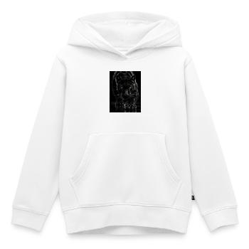 Schwarzer Schatten-Panther - Kinder Premium Organic Hoodie - Weiß - Vorne - AI Model Kid Female (0cm)