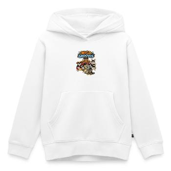 Wild Grooves : Animal Band - Sweat Premium à capuche enfant bio - blanc - Devant - AI Model Kid Female (0cm)