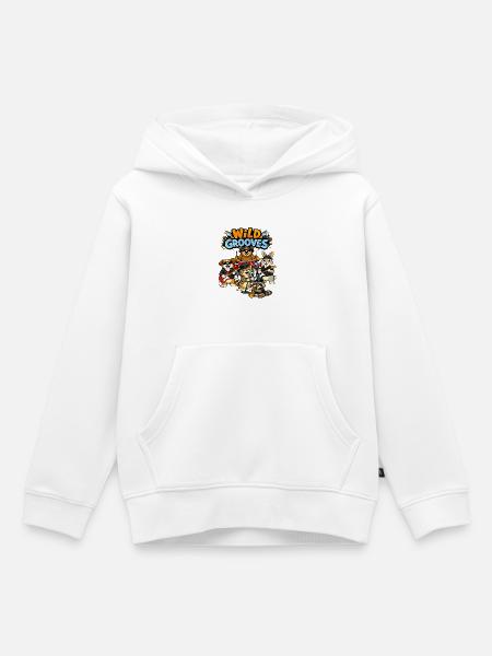 Wild Grooves: Animal Band - Kinder Premium Organic Hoodie - Weiß