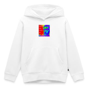 Verlass mich nicht von Mark Noone - Kinder Premium Organic Hoodie - Weiß - Vorne - AI Model Kid Female (0cm)