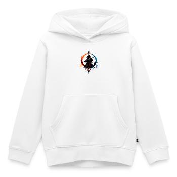 Anneau de Rune de Glace de Feu - Sweat Premium à capuche enfant bio - blanc - Devant - AI Model Kid Female (0cm)