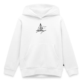 Schnelles Segelboot - Kinder Premium Organic Hoodie - Weiß - Vorne - AI Model Kid Female (0cm)