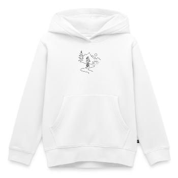 Cyclist woman in mountains - Kinder Premium Organic Hoodie - Weiß - Vorne - AI Model Kid Female (0cm)