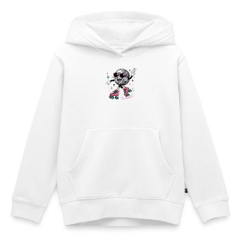 Disco Kugel auf Rollschuhen Retro Style - Kinder Premium Organic Hoodie - Weiß - Vorne - AI Model Kid Female (0cm)
