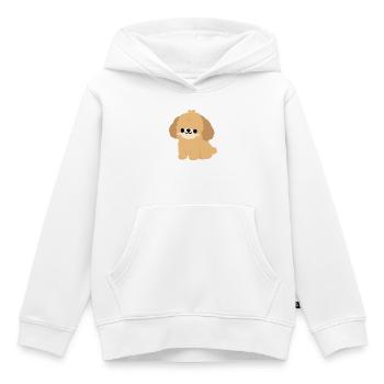 maltipoo - Kinder Premium Organic Hoodie - Weiß - Vorne - AI Model Kid Female (0cm)