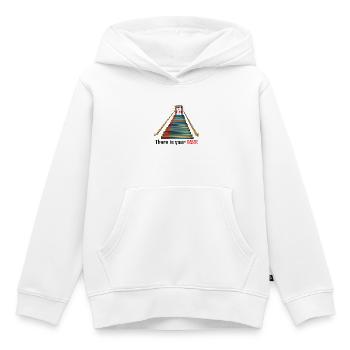 Where Your Fear Is. There Is Your Task - Kinder Premium Organic Hoodie - Weiß - Vorne - AI Model Kid Female (0cm)