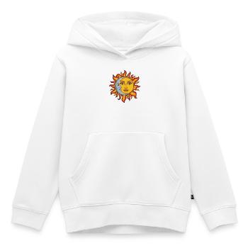 Sun and Moon Combined - Kids Premium Organic Hoodie - white - Front - AI Model Kid Female (0cm)