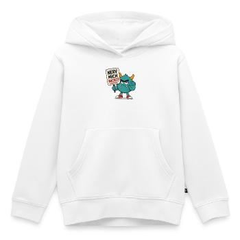 Nerv mich nicht Monster - Kinder Premium Organic Hoodie - Weiß - Vorne - AI Model Kid Female (0cm)
