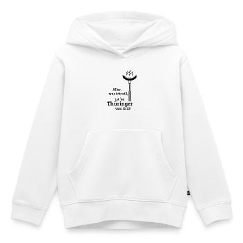 Eine Thüringer vom Grill! (Bratwurst Grillen / B) - Kinder Premium Organic Hoodie - Weiß - Vorne - AI Model Kid Female (0cm)