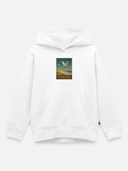 Hiddensee Möwe - Kinder Premium Organic Hoodie - Weiß