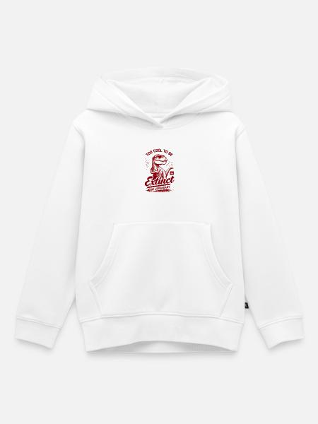 Extinct – Be Legendary - Kinder Premium Organic Hoodie - Weiß