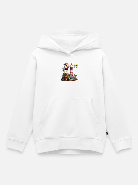 Moin - Freunde Seemöwe Seehund - Kinder Premium Organic Hoodie - Weiß