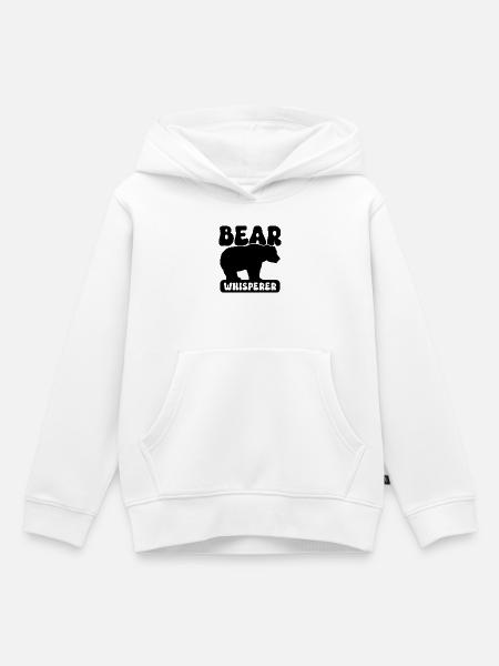Bär Flüsterer - Kinder Premium Organic Hoodie - Weiß