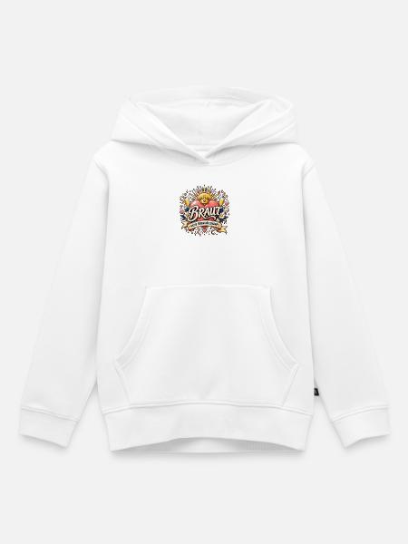 Braut – Heute feiern wir Zukunft - Kinder Premium Organic Hoodie - Weiß