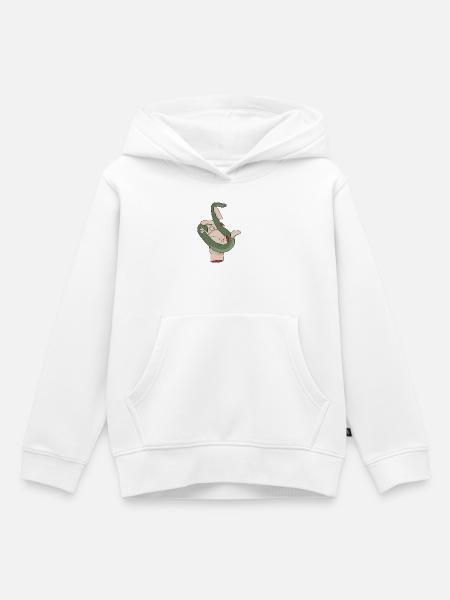 Schlangenhand - Kinder Premium Organic Hoodie - Weiß