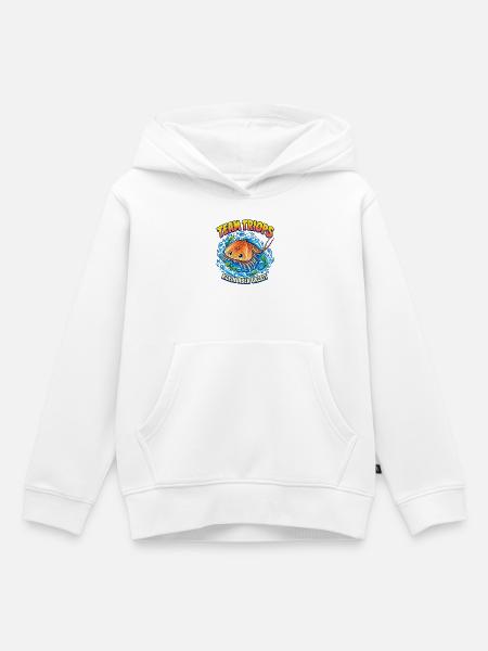 Team Triops – Klein aber Urzeit - Kinder Premium Organic Hoodie - Weiß