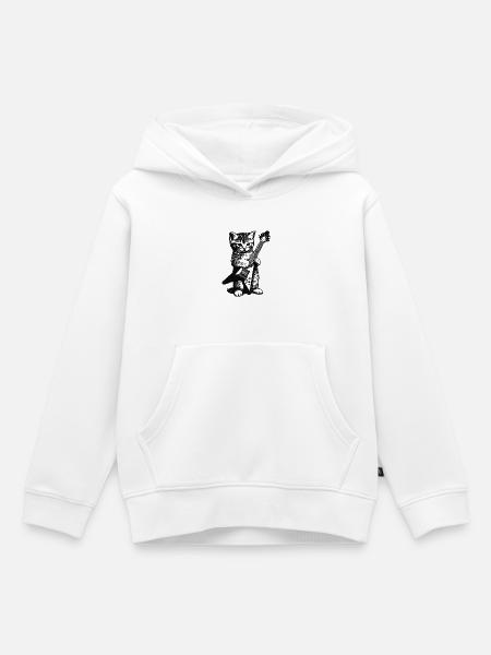 Niedlich aber laut! - Kinder Premium Organic Hoodie - Weiß