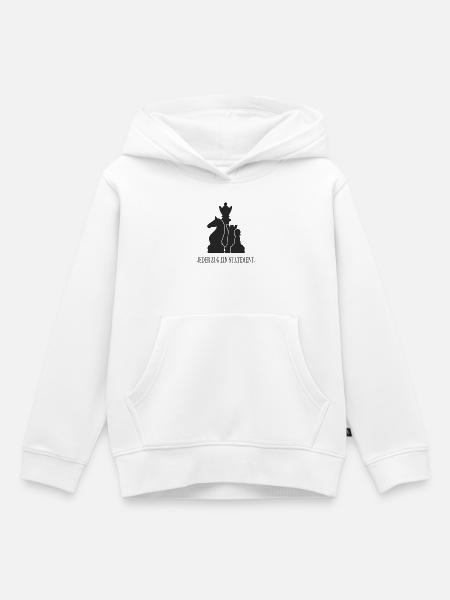 Jeder Zug ein Statement – Schach Design - Kinder Premium Organic Hoodie - Weiß