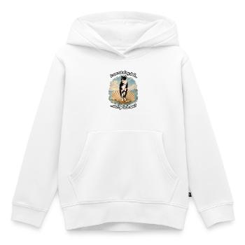Raus aus meinem Schneckenhaus - Kinder Premium Organic Hoodie - Weiß - Vorne - AI Model Kid Female (0cm)