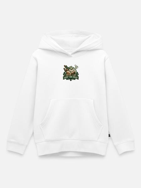 Zukunft Wird Gemacht – Grünes Handwerk - Kinder Premium Organic Hoodie - Weiß