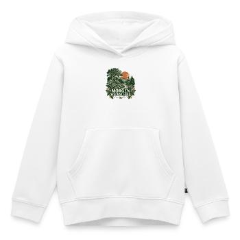 Morgen wächst hier – Waldlandschaft - Kinder Premium Organic Hoodie - Weiß - Vorne - AI Model Kid Female (0cm)