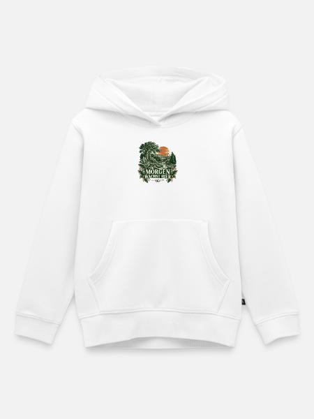 Morgen wächst hier – Waldlandschaft - Kinder Premium Organic Hoodie - Weiß
