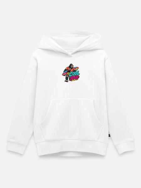 Surferaffe Neon Tropenstil - Kinder Premium Organic Hoodie - Weiß