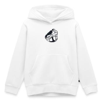 Hundegeschirr Brustgeschirr Icon - Kinder Premium Organic Hoodie - Weiß - Vorne - AI Model Kid Female (0cm)