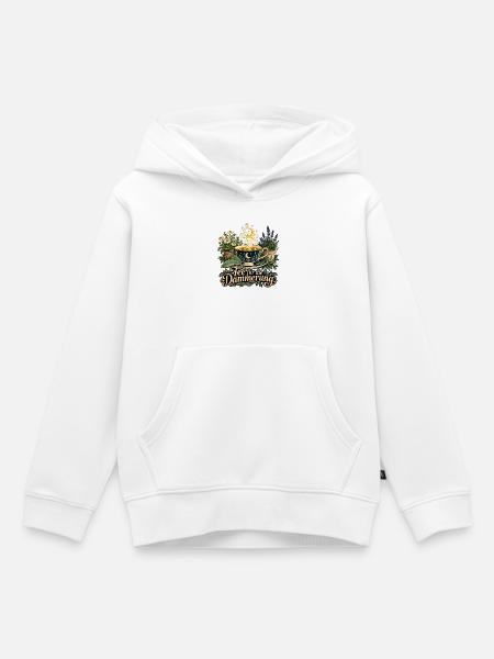 Mondtee: Tee für die Dämmerung - Kinder Premium Organic Hoodie - Weiß