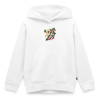 Koala Weihnachten Illustration - Kinder Premium Organic Hoodie - Weiß - Vorne - AI Model Kid Female (0cm)