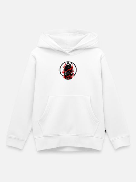 Feuerflamme Schattenkämpfer - Kinder Premium Organic Hoodie - Weiß