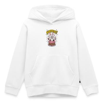 Überraschungs-Kaninchen-Geburtstagskuchen - Kinder Premium Organic Hoodie - Weiß - Vorne - AI Model Kid Female (0cm)