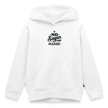 Kein Zucker bitte Handlettered-Design - Kinder Premium Organic Hoodie - Weiß - Vorne - AI Model Kid Female (0cm)