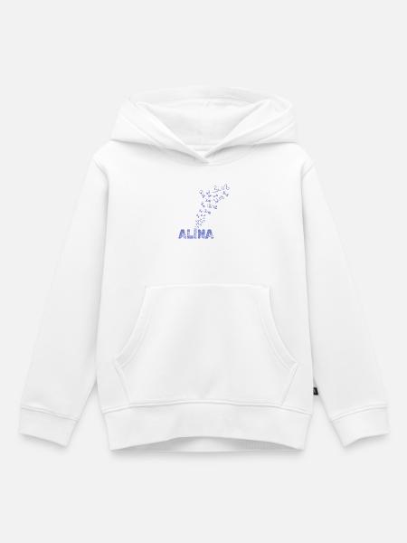 Geschenk für Alina - Kinder Premium Organic Hoodie - Weiß