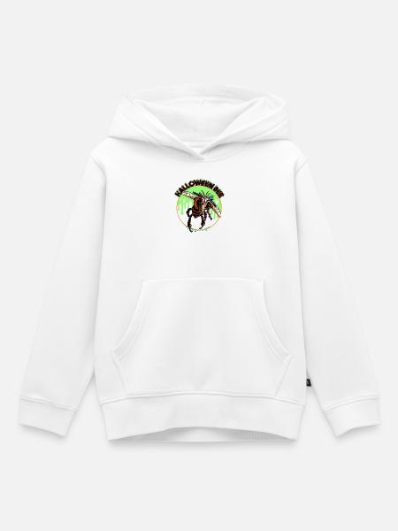 Halloween Bee - Kinder Premium Organic Hoodie - Weiß