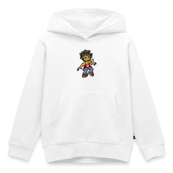 bboy und Dreads - Kinder Premium Organic Hoodie - Weiß - Vorne - AI Model Kid Female (0cm)