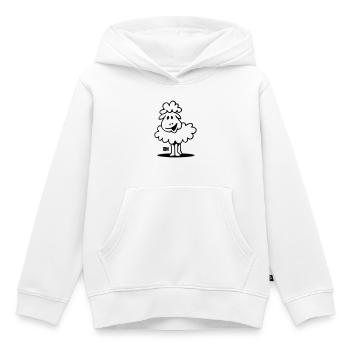 Sheep - Kids Premium Organic Hoodie - white - Front - AI Model Kid Female (0cm)