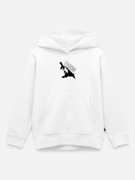 usedom - Kinder Premium Organic Hoodie - Weiß