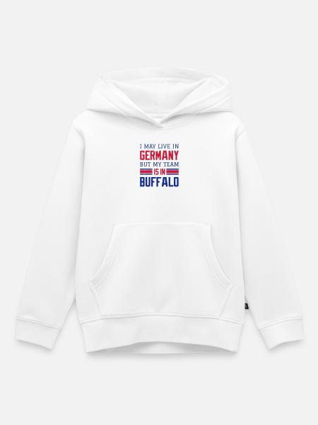Buffalo - Kinder Premium Organic Hoodie - Weiß