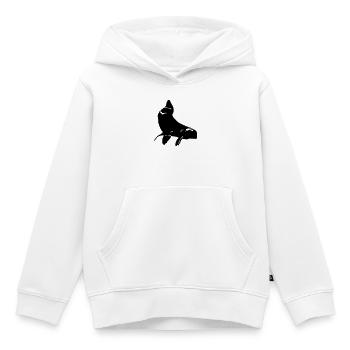 Fur Seal - Kids Premium Organic Hoodie - white - Front - AI Model Kid Female (0cm)