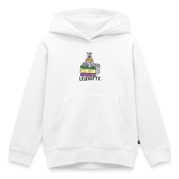 Leseratte - Kinder Premium Organic Hoodie - Weiß - Vorne - AI Model Kid Female (0cm)