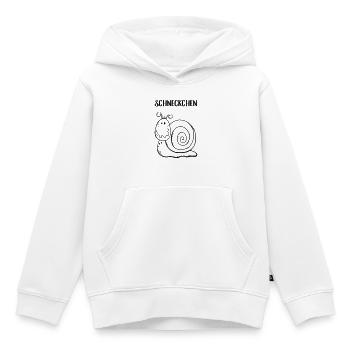 Schneckchen - Schnecke - Schnecken - Schneckenhaus - Kinder Premium Organic Hoodie - Weiß - Vorne - AI Model Kid Female (0cm)