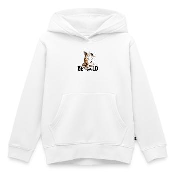Be Wild Eber - Schwein - Keiler - Kinder Premium Organic Hoodie - Weiß - Vorne - AI Model Kid Female (0cm)