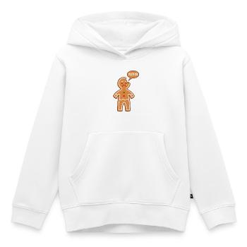 Gingerbread man Mimimi Mi Mi Mi boulanger pâtisseries - Sweat Premium à capuche enfant bio - blanc - Devant - AI Model Kid Female (0cm)