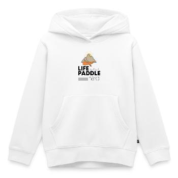 canoe - Kids Premium Organic Hoodie - white - Front - AI Model Kid Female (0cm)