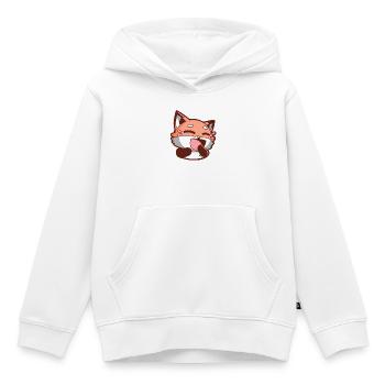 Renard Renard - Sweat Premium à capuche enfant bio - blanc - Devant - AI Model Kid Female (0cm)